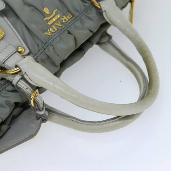 PRADA Hand Bag Nylon 2way Green Auth 74635 - Picture 7 of 16